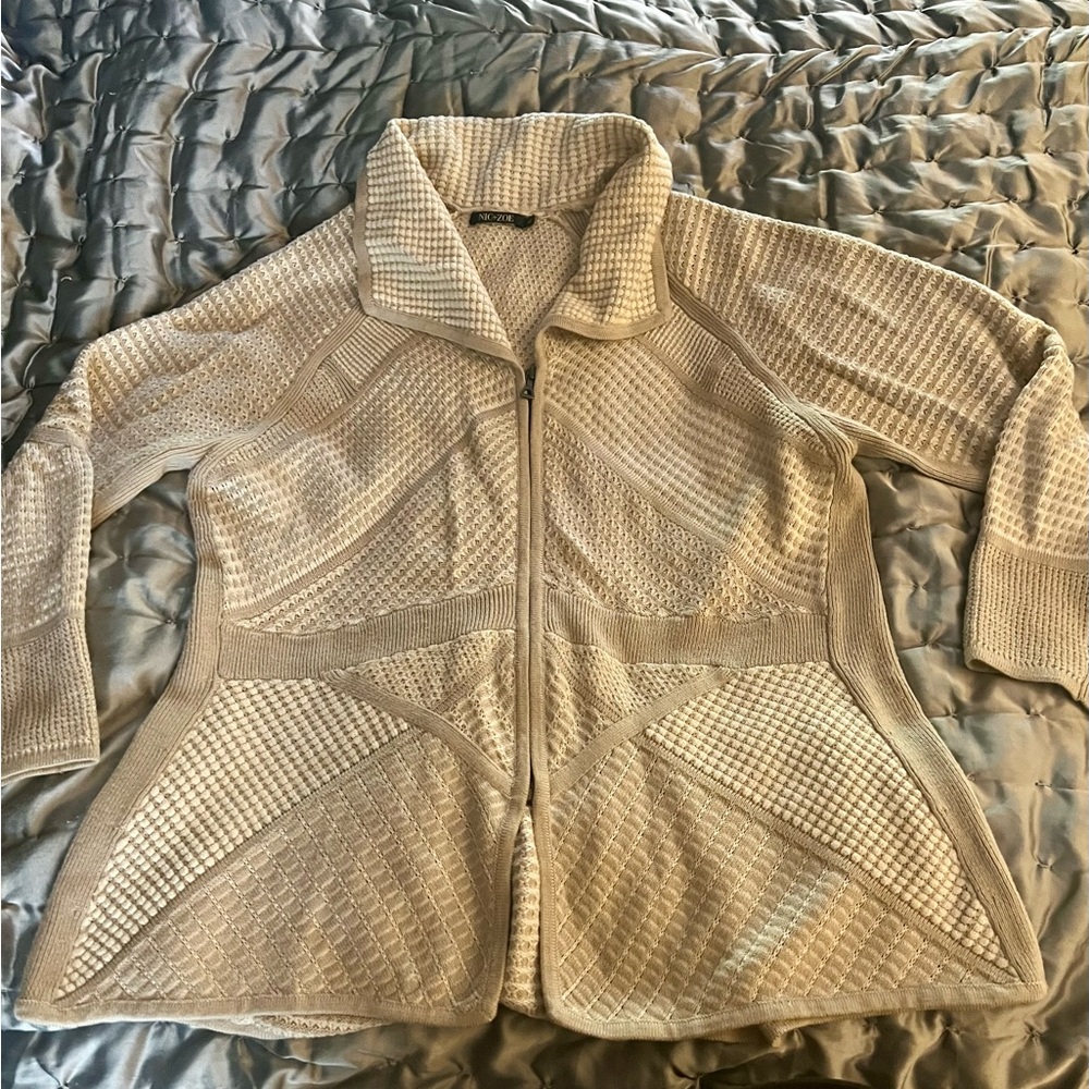 NIC+ZOE Cream Knit Cardigan